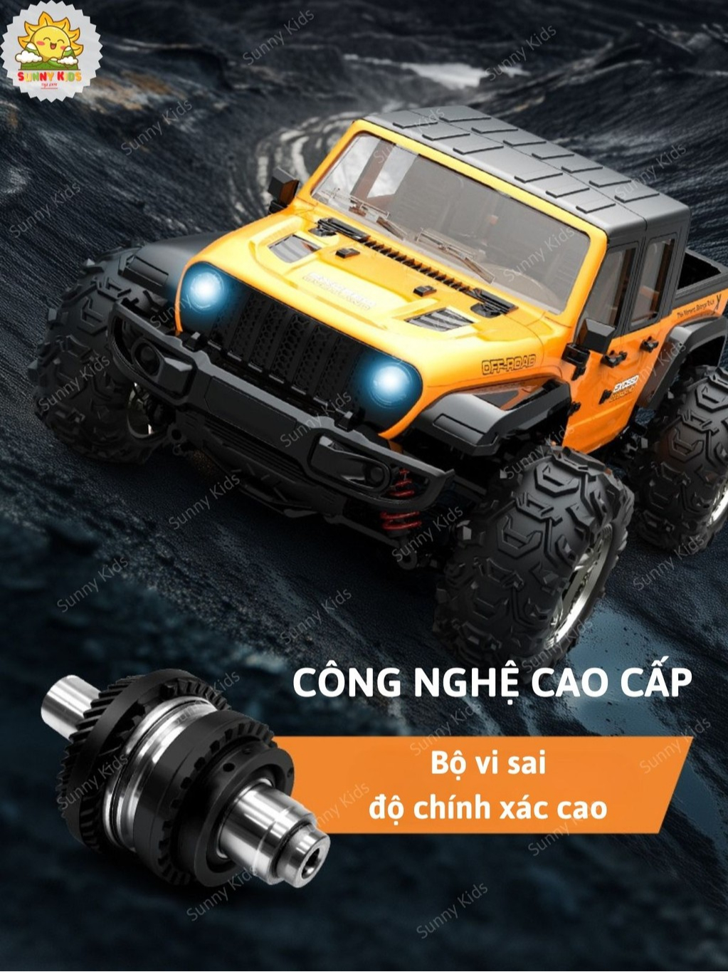 JJRC C8819 - Xe Địa Hình Tốc Độ 35km/h, 4WD Truyền Động 2 Cầu, Điều Khiển Từ Xa 2.4GHz, Thiết Kế Siêu Ngầu – Sunny Kids