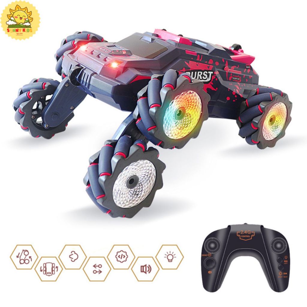 Xe Điều Khiển Từ Xa JJRC JC03 PRO – Xe Địa Hình 6 Bánh Drift Ngang, Biến Hình, Phun Khói, Điều Khiển Cử Chỉ