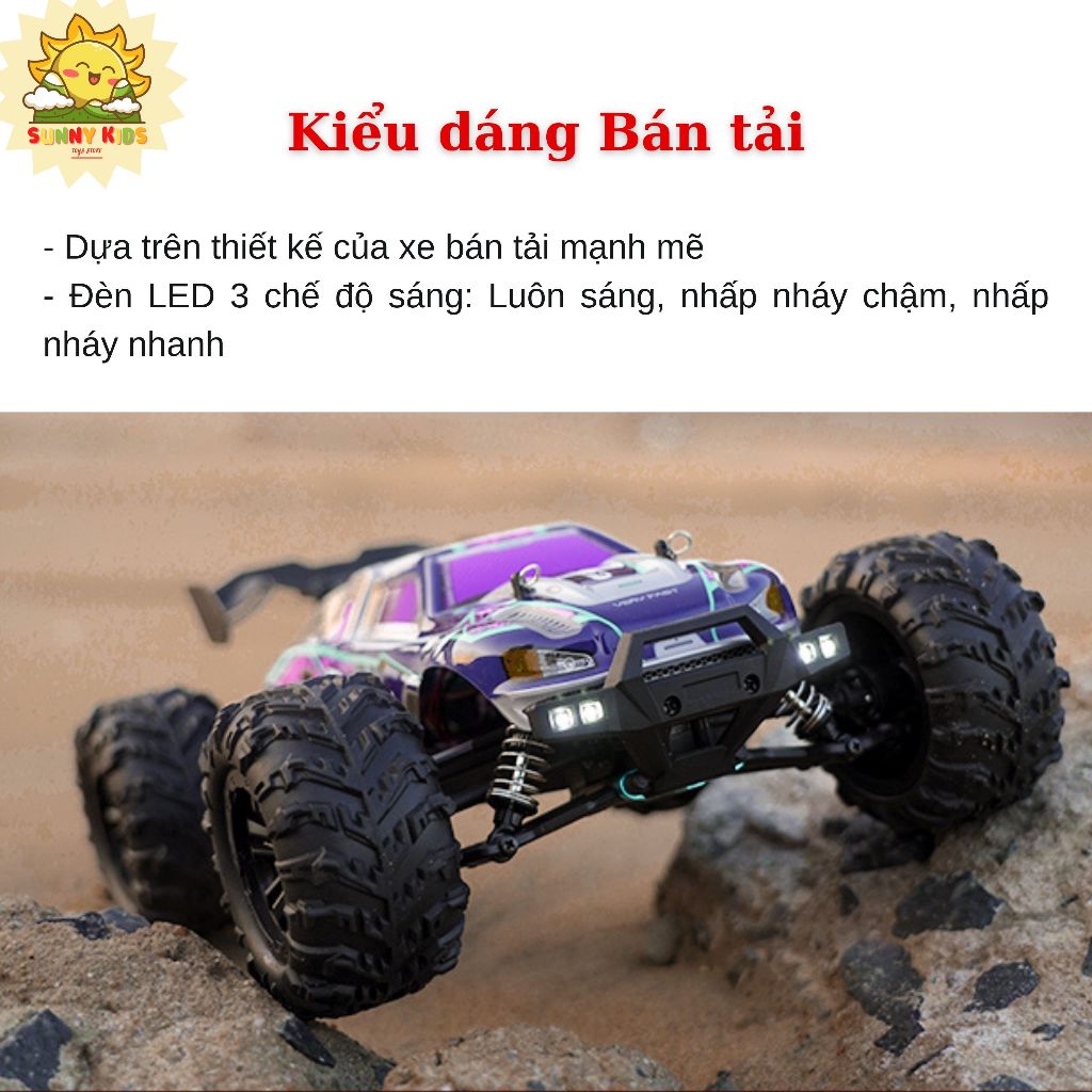 Xe Địa Hình Điều Khiển Từ Xa JJRC Q132 CONQUER, 1:16, Chức Năng Cao cấp, 38km/h, 80m, Drift, Off-road - Sunny Kids