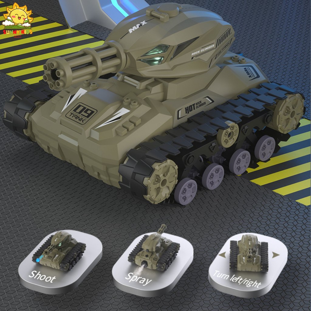Xe Tăng Điều Khiển Từ Xa JJRC Q126, Pin sạc, Đồ Chơi Cao Cấp, Âm Nhạc Ánh Sáng Sống Động - Sunny Kids