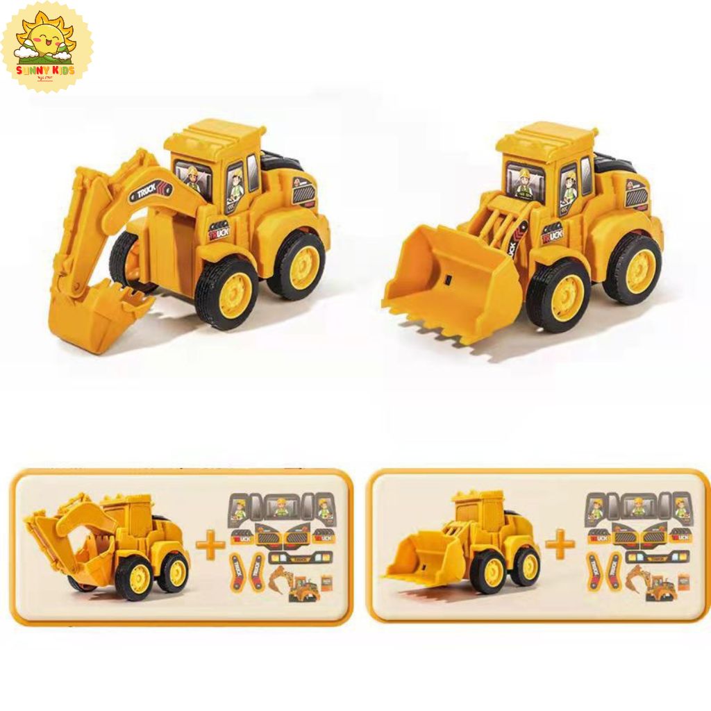 Xe Ô Tô Đồ Chơi Công Trường, Di Chuyển Quán Tính, Chất Liệu Cao Cấp, An Toàn Cho Bé, Xe Đồ Chơi Cho Bé Trai - Sunny Kids