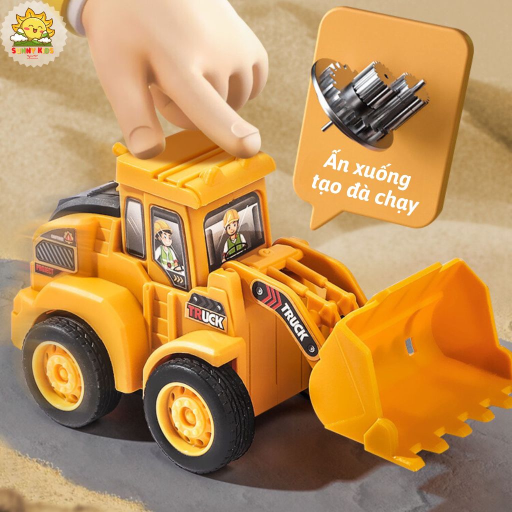 Xe Ô Tô Đồ Chơi Công Trường, Di Chuyển Quán Tính, Chất Liệu Cao Cấp, An Toàn Cho Bé, Xe Đồ Chơi Cho Bé Trai - Sunny Kids