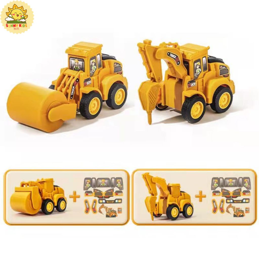Xe Ô Tô Đồ Chơi Công Trường, Di Chuyển Quán Tính, Chất Liệu Cao Cấp, An Toàn Cho Bé, Xe Đồ Chơi Cho Bé Trai - Sunny Kids