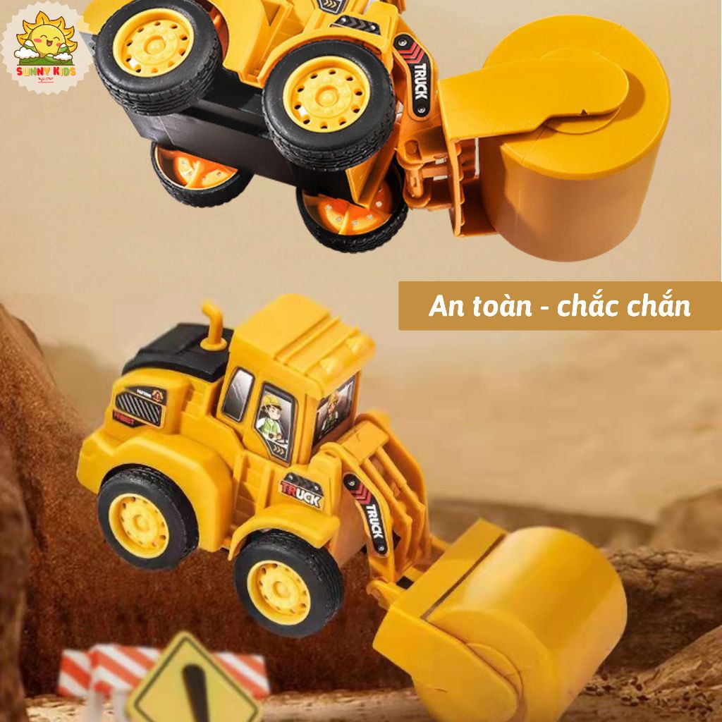 Xe Ô Tô Đồ Chơi Công Trường, Di Chuyển Quán Tính, Chất Liệu Cao Cấp, An Toàn Cho Bé, Xe Đồ Chơi Cho Bé Trai - Sunny Kids