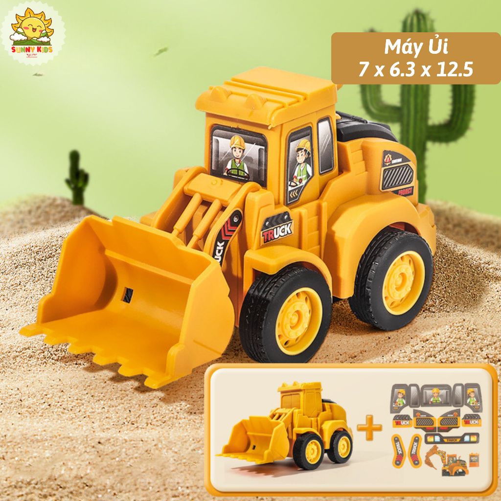 Xe Ô Tô Đồ Chơi Công Trường, Di Chuyển Quán Tính, Chất Liệu Cao Cấp, An Toàn Cho Bé, Xe Đồ Chơi Cho Bé Trai - Sunny Kids