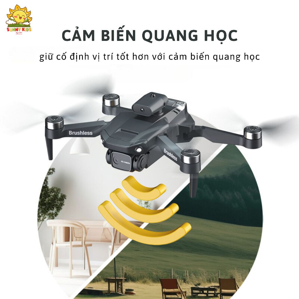 Drone JJRC H115 Tránh Vật Cản 4 Hướng, Camera Kép HD, Máy Bay Điều Khiển Từ Xa Brushless, Bay Theo Quỹ Đạo - Sunny Kids
