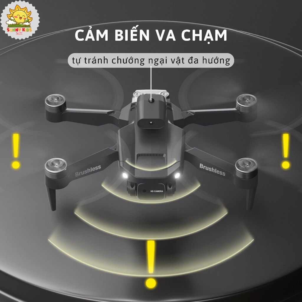 Drone JJRC H115 Tránh Vật Cản 4 Hướng, Camera Kép HD, Máy Bay Điều Khiển Từ Xa Brushless, Bay Theo Quỹ Đạo - Sunny Kids