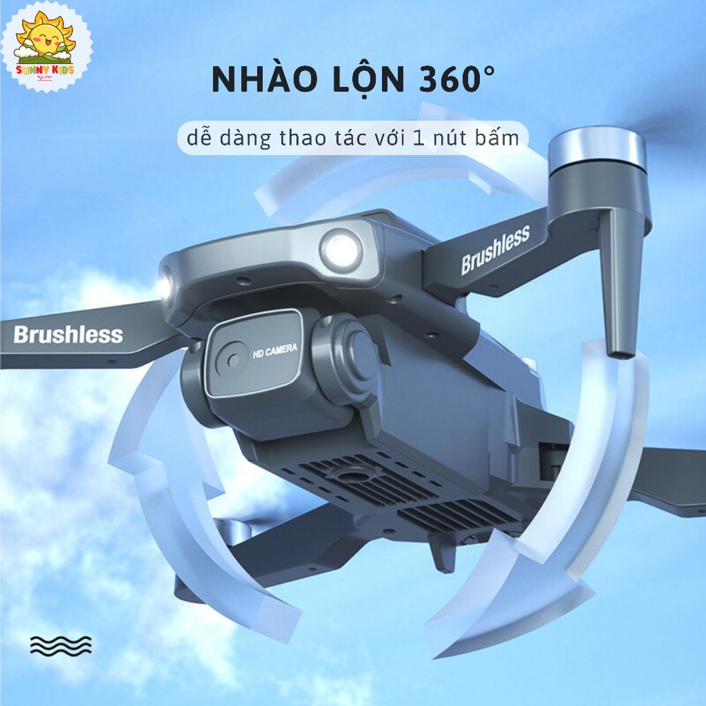 Drone JJRC H115 Tránh Vật Cản 4 Hướng, Camera Kép HD, Máy Bay Điều Khiển Từ Xa Brushless, Bay Theo Quỹ Đạo - Sunny Kids
