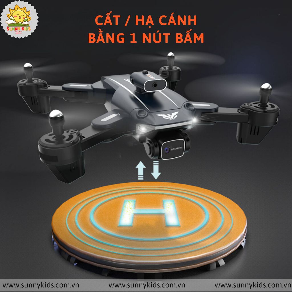 Drone JJRC H109, Camera kép HD, Tự Tránh Va Chạm, Máy Bay Điều Khiển Từ Xa Nhiều Công Nghệ Cảm Biến Cao Cấp - Sunny Kids