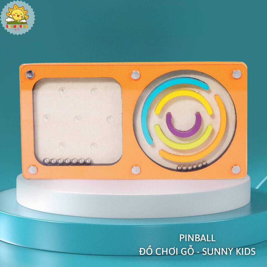 Đồ Chơi Bằng Gỗ Pinball, Rèn Luyện Đôi Tay Khéo Léo Và Sự Kiên Nhẫn Cho Bé, Rời Xa Các Trò Chơi Điện Tử - Sunny Kids
