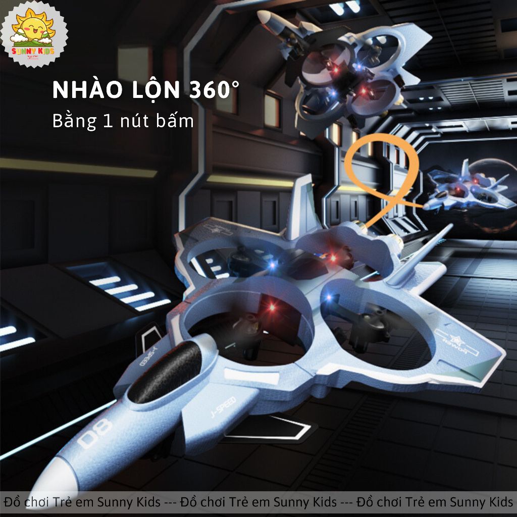 Máy bay Điều khiển từ xa Drone JJRC H121, Camera HD kết nối điện thoại, Đồ chơi Máy bay xốp dễ điều khiển - Sunny Kids