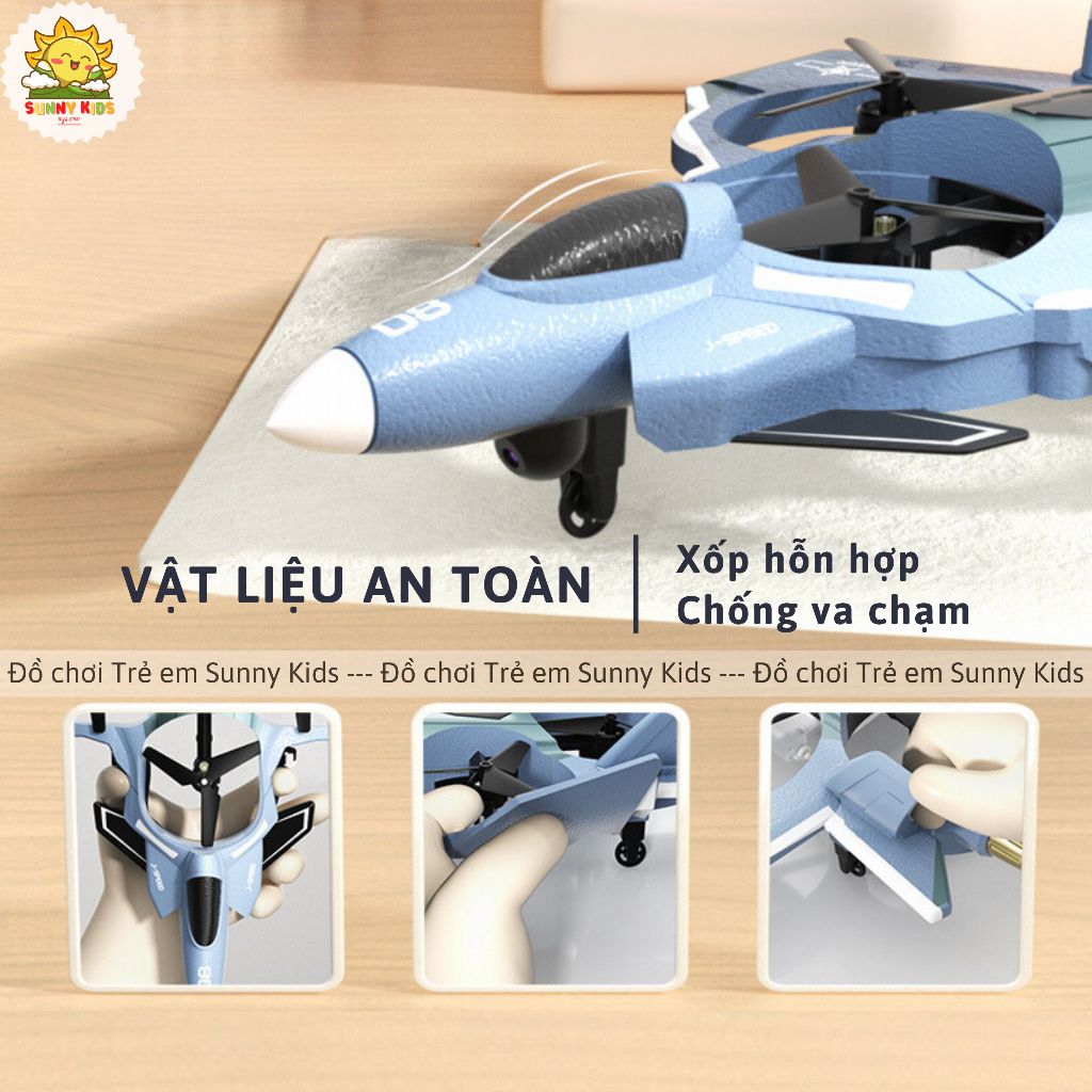 Máy bay Điều khiển từ xa Drone JJRC H121, Camera HD kết nối điện thoại, Đồ chơi Máy bay xốp dễ điều khiển - Sunny Kids