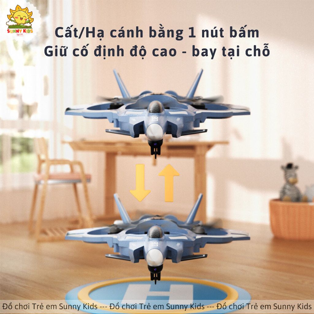 Máy bay Điều khiển từ xa Drone JJRC H121, Camera HD kết nối điện thoại, Đồ chơi Máy bay xốp dễ điều khiển - Sunny Kids