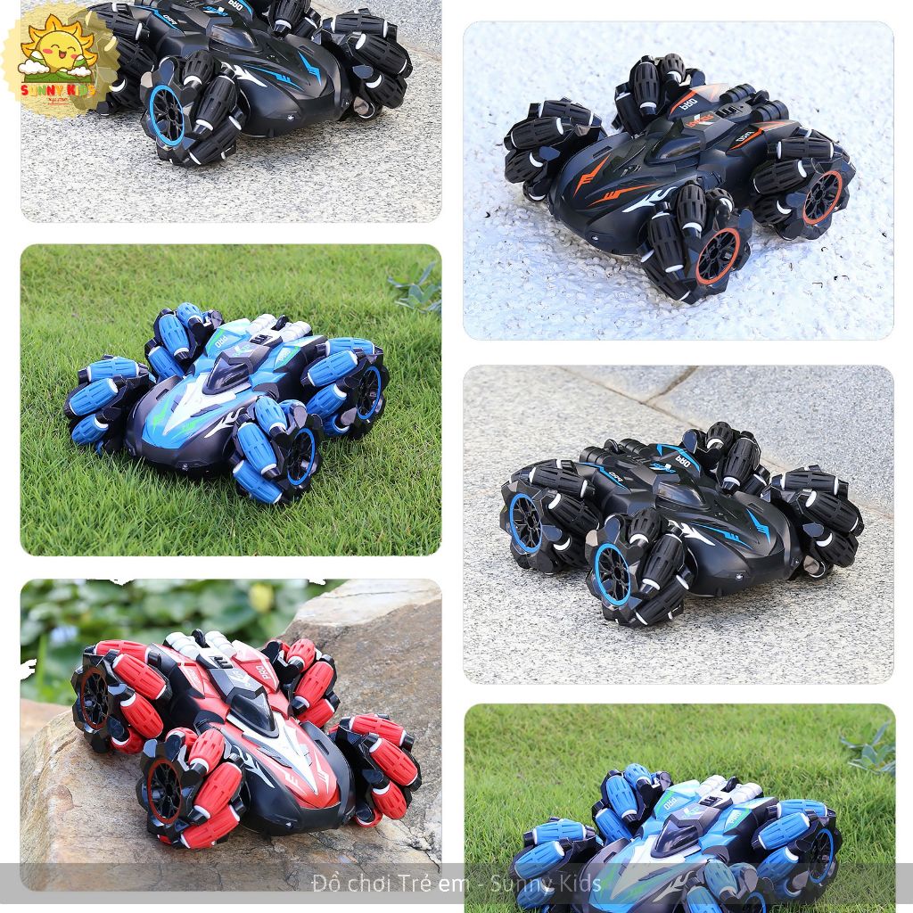Xe Đồ Chơi STUNT SUV Xoay 360 Độ, Di Chuyển 8 Hướng, Điều Khiển Từ Xa, Đồng Hồ Cử Chỉ, Âm thanh, Ánh sáng - Sunny Kids