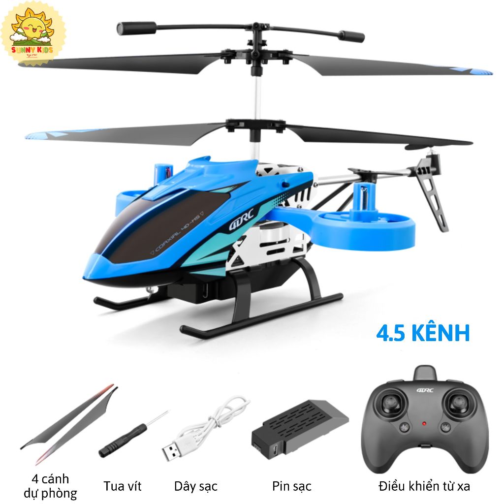 Máy Bay Trực Thăng Điều Khiển Từ Xa Cao Cấp 4DRC M5, 4.5 Kênh 6 Chiều, Máy Bay Đồ Chơi Cố Định Độ Cao - Sunny Kids