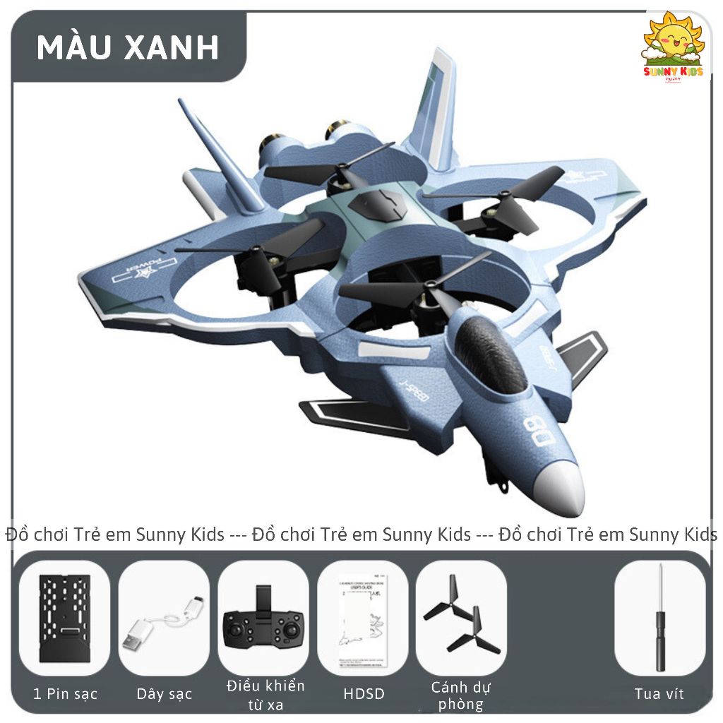 Máy bay Điều khiển từ xa Drone JJRC H121, Camera HD kết nối điện thoại, Đồ chơi Máy bay xốp dễ điều khiển - Sunny Kids