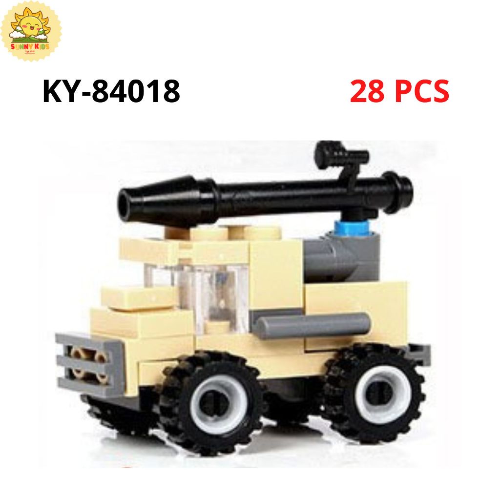 Đồ Chơi Lắp Ráp Hình Khối 2 IN 1, Kích Thước Nhỏ, Chi Tiết Chắc Chắn, Đồ Chơi Lắp Ghép Mô Hình Xe Ô Tô  - Sunny Kids