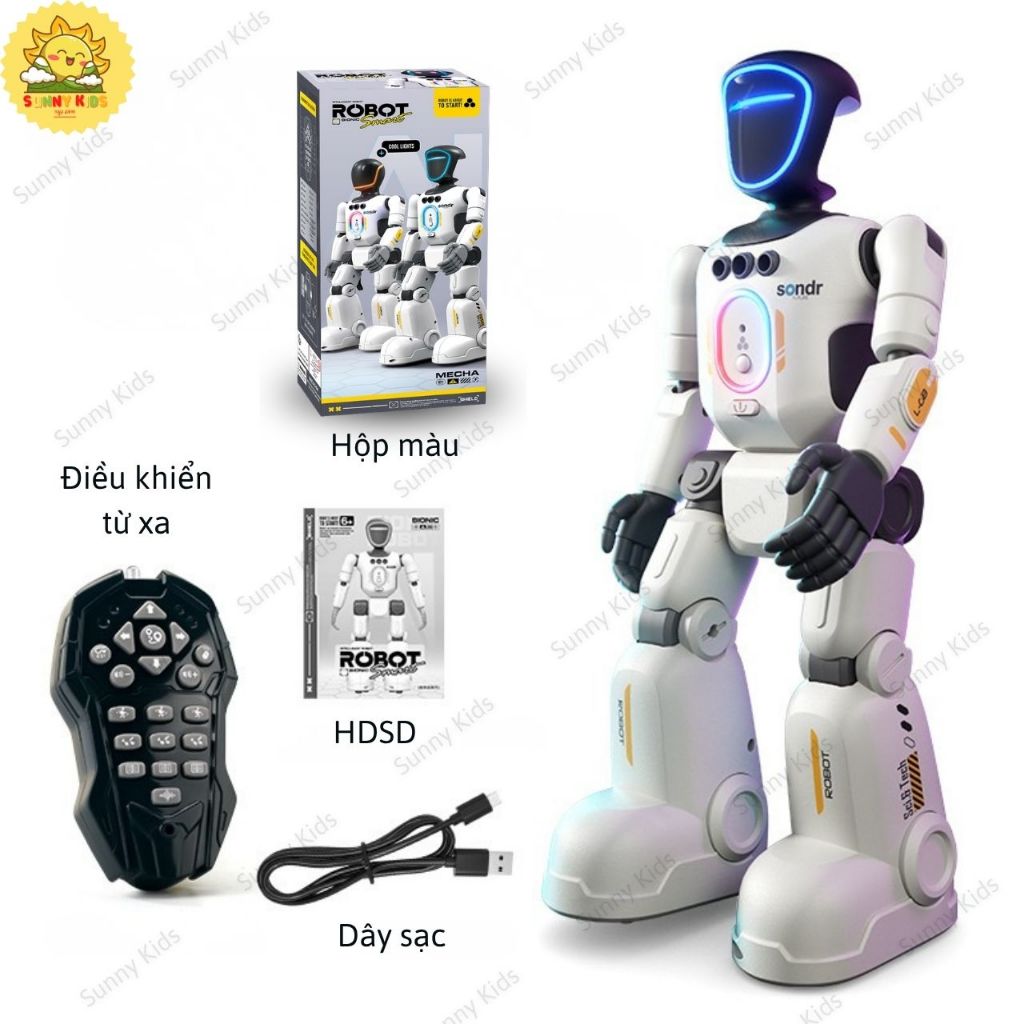 Đồ Chơi Robot Thông Minh R40 Lập Trình Tự Động, Robot Hình Người Điều Khiển Từ Xa Và Cảm Biến Chuyển Động - Sunny Kids