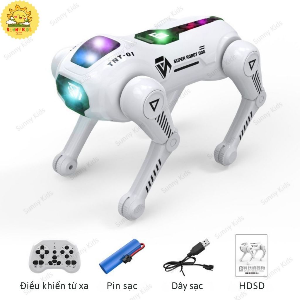 Đồ Chơi Robot Chó R42 Nhào Lộn Và Di Chuyển Linh Hoạt, Nhiều Tư Thế Thú Vị, Điều Khiển Bằng Giọng Nói - Sunny Kids