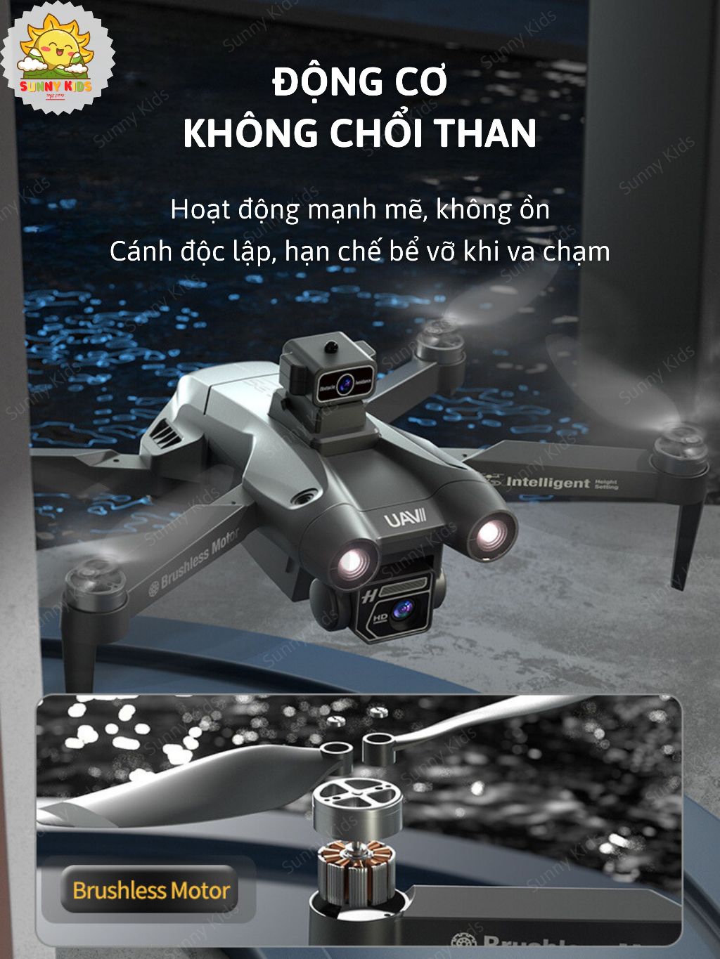 [GPS] Flycam JJRC X28 Pro 2025, Camera 1080p, Điều Khiển Tích Hợp Màn Hình HD, Tầm Bay 1000m, Tự Quay Về - Sunny Kids