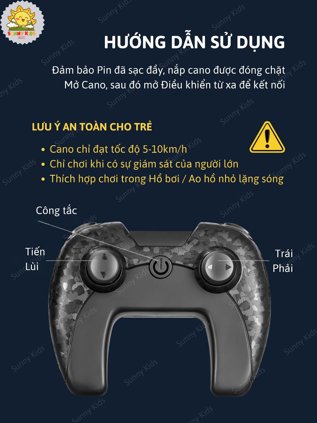 Đồ Chơi Ca Nô Điều Khiển Từ Xa 4D-S7, Kiểu Dáng Thể Thao, Chống Nước Bền Bỉ, Đèn Viền Sáng Đẹp Mắt - Sunny Kids