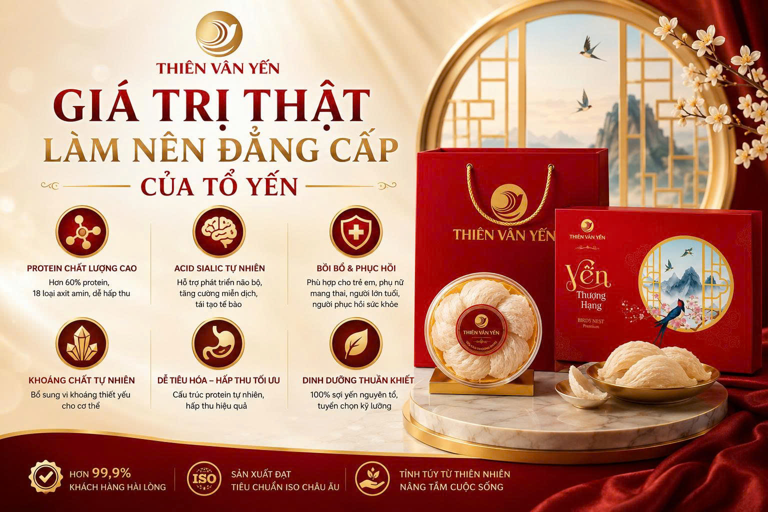 GIÁ TRỊ THẬT LÀM NÊN ĐẲNG CẤP CỦA TỔ YẾN