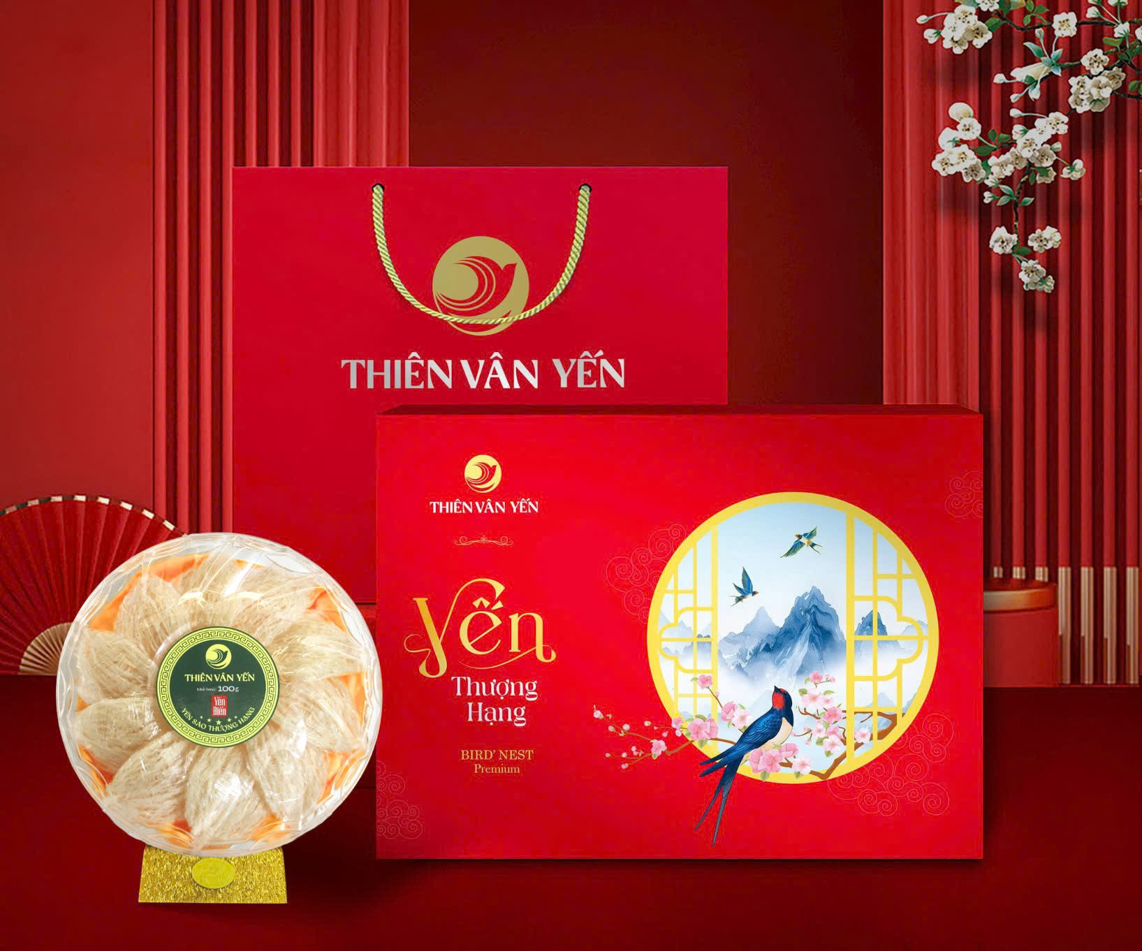 Tổ yến Biển tinh chế - hộp 100Gr - Thiên Vân Yến