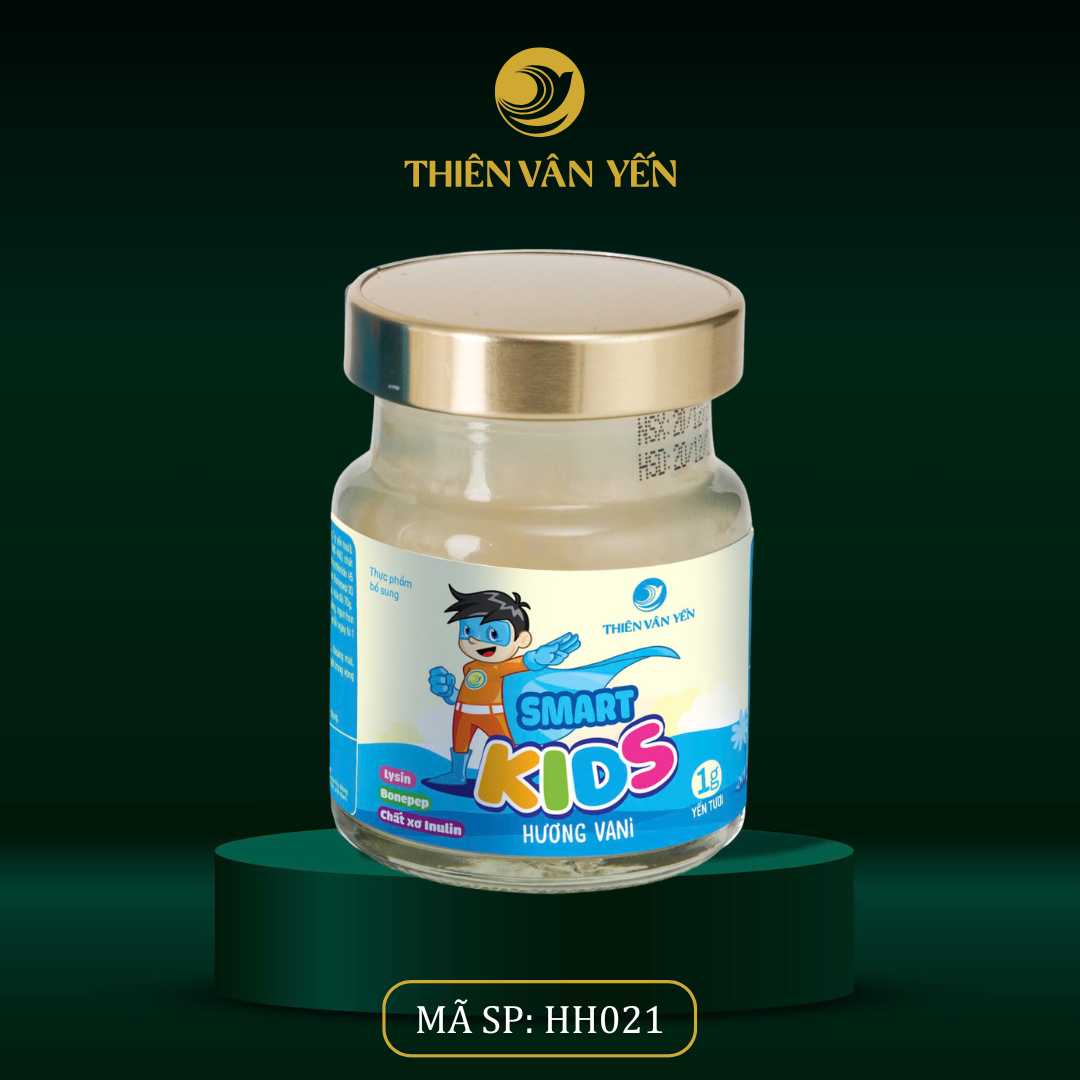 Tổ Yến Chưng Smart Kids - Yến Tươi 1g - Hộp 1 Hũ - Thiên Vân Yến