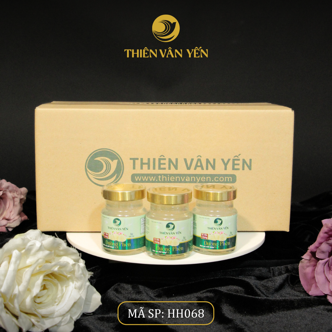 Thùng 36 Hũ - Tổ Yến Chưng Đường Phèn 3g Yến Tươi - Thiên Vân Yến