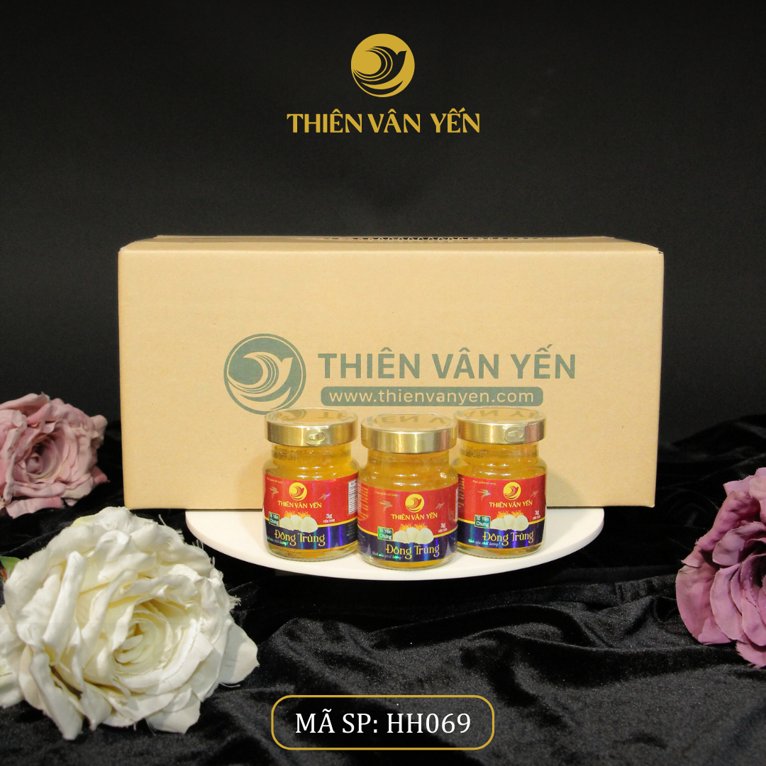 Thùng 36 Hũ - Tổ Yến Chưng Đông Trùng 3G Yến Tươi - Thiên Vân Yến
