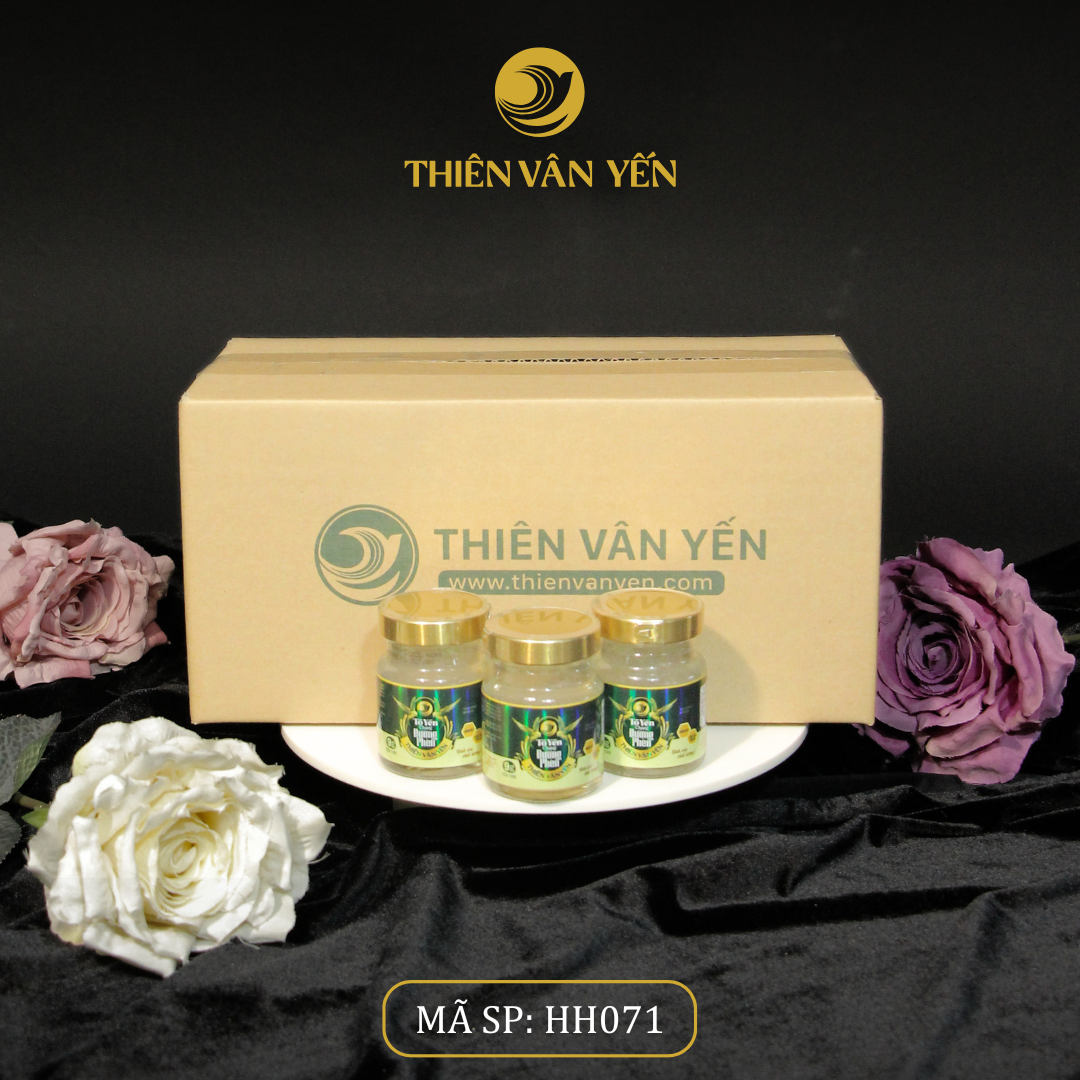 Thùng 36 Hũ - Tổ Yến Chưng Đường Phèn 9g Yến Tươi - Thiên Vân Yến