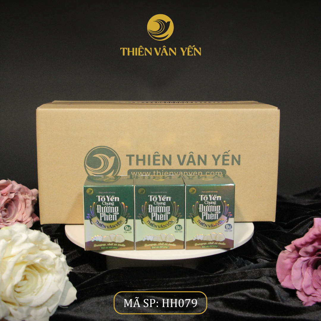 Thùng 36 Hũ - Tổ Yến Chưng Đường Phèn 9g Yến Tươi - Thiên Vân Yến