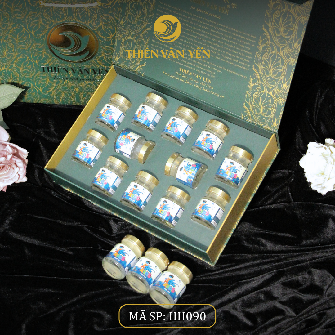 Hộp quà tặng 12 hũ - Smart kids 1G/ 3G - Hoàng gia - Thiên Vân Yến