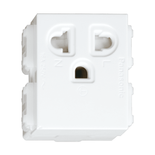 Ổ cắm đơn có dây nối đất Panasonic WEV1181-7SW