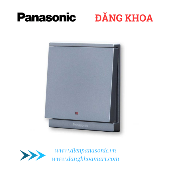 Bộ 1 công tắc D có đèn báo, 20A Moderva xám ánh kim WMF503307MYH