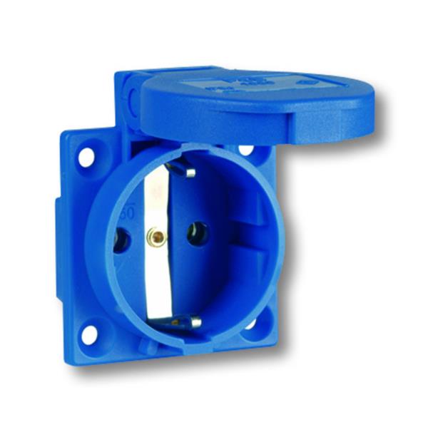 F1050-0B Ổ CẮM ÂM CÓ NẮP 3 PHA KHÔNG KÍN NƯỚC IP44