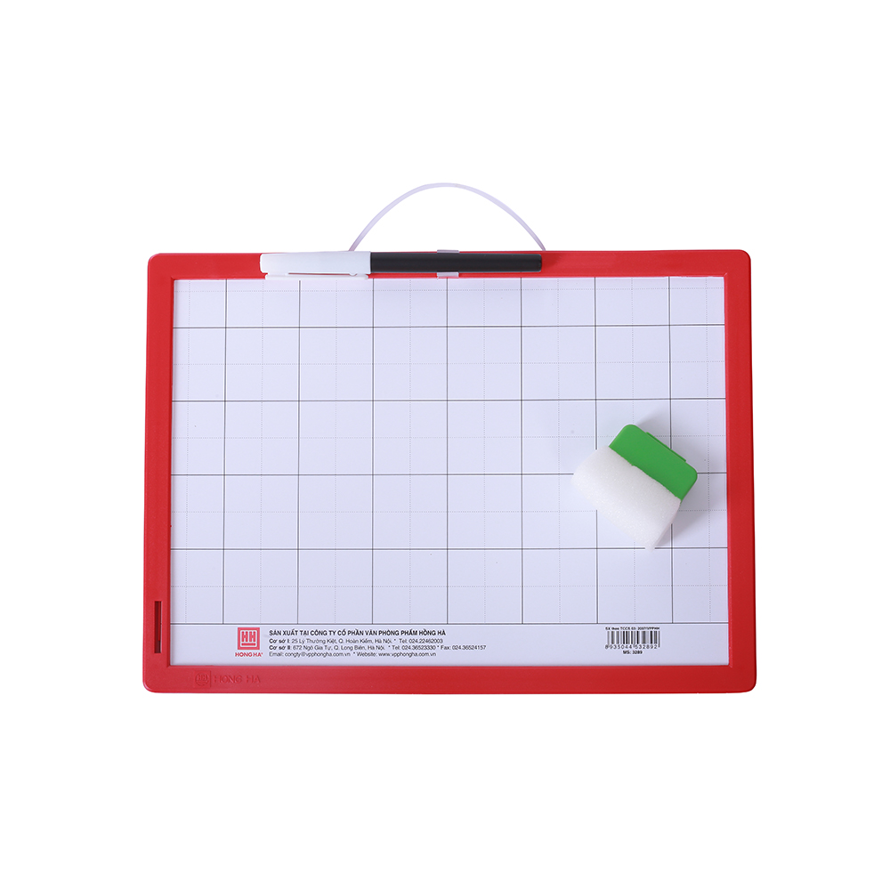Bảng nhựa học sinh Hồng Hà Friendly dùng bút và phấn - 3289