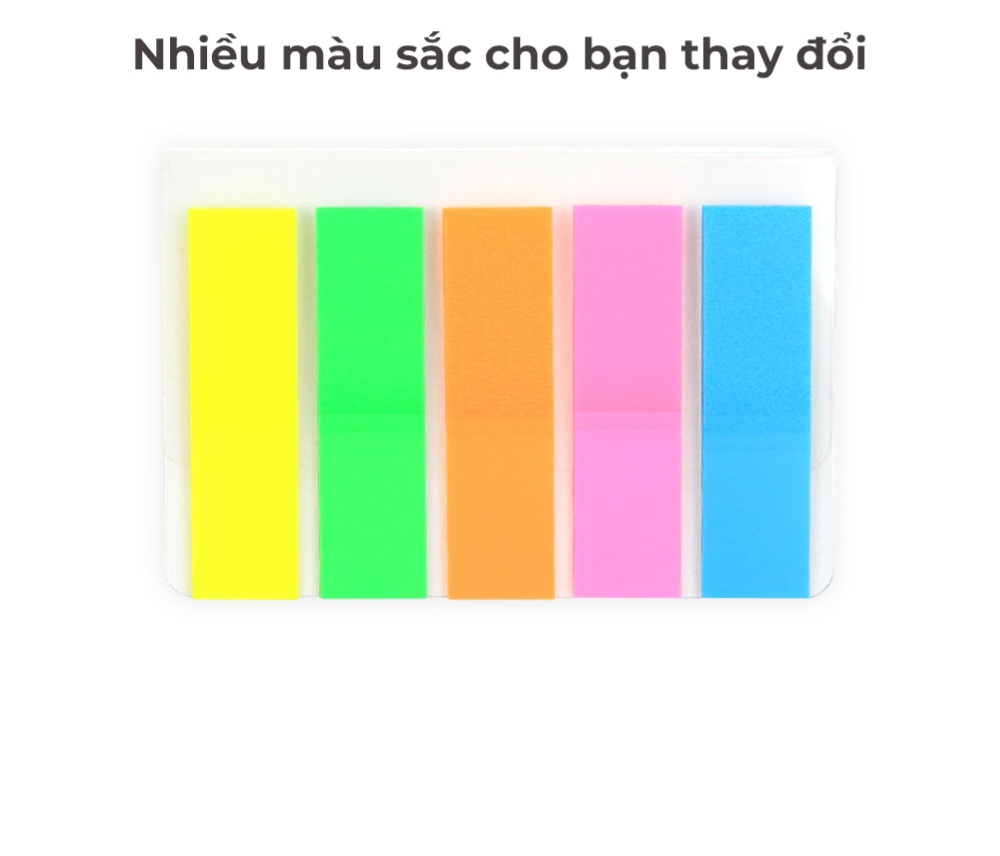 Giấy note phân trang 5 màu Hồng Hà-6665