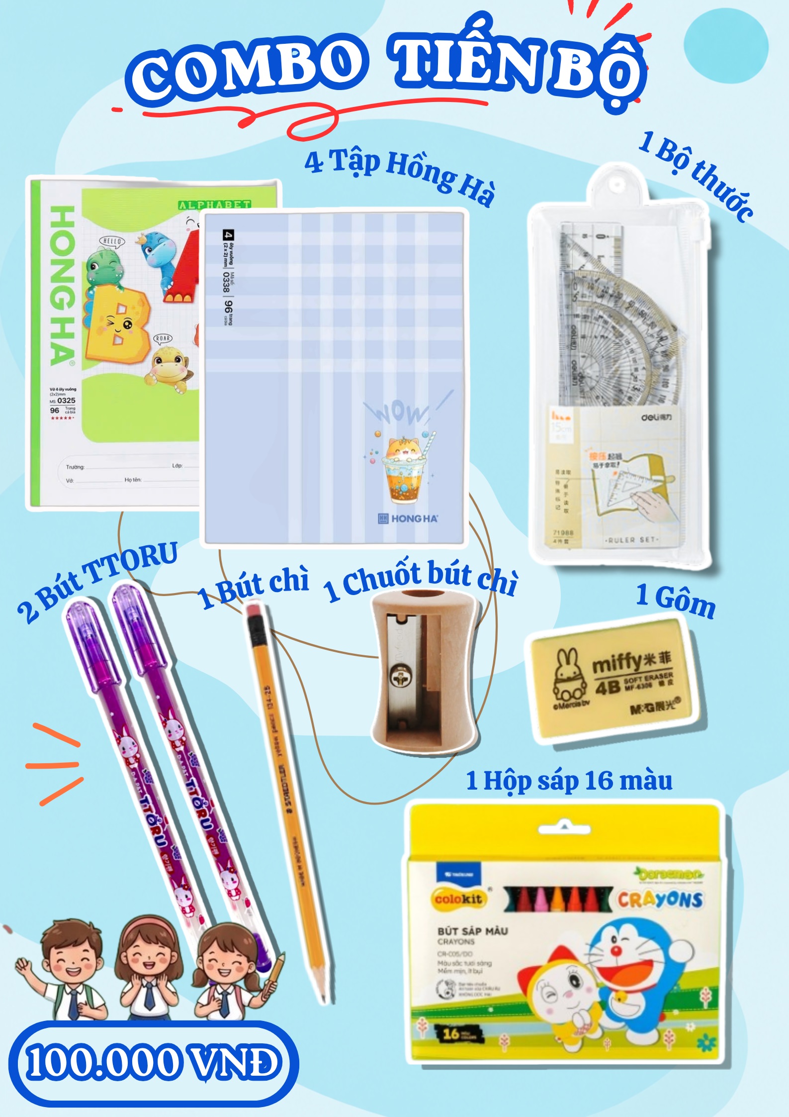 Set quà thưởng học sinh