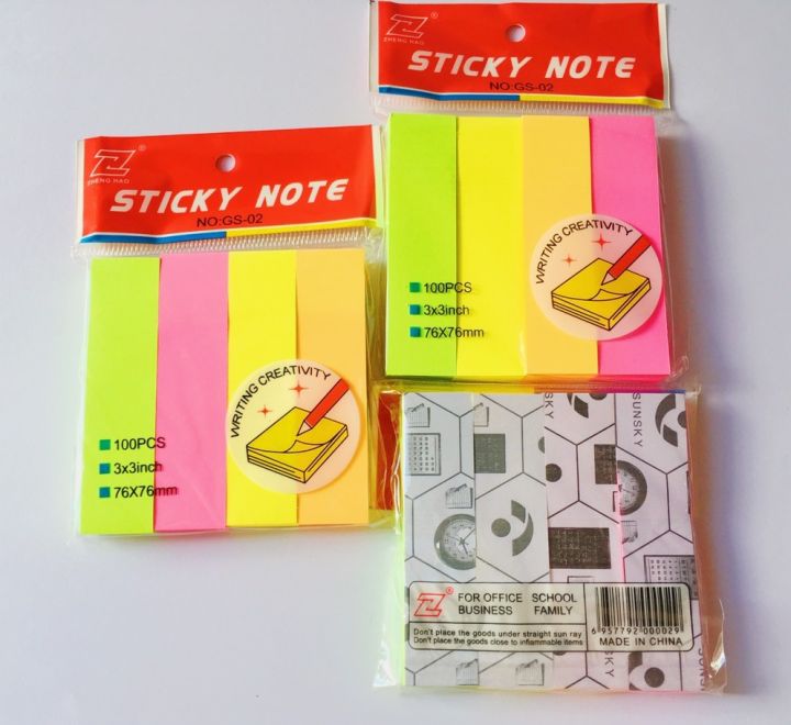 Giấy note 4 màu Zheng Hao NO: GS-02