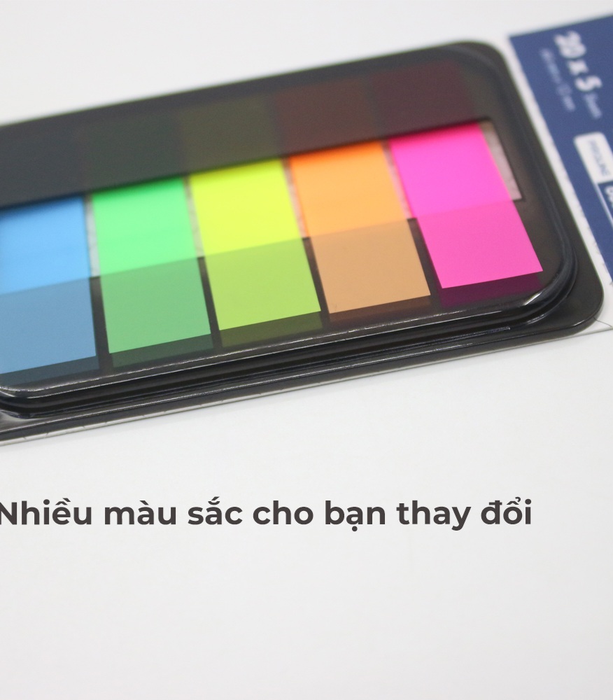 Giấy note phân trang 5 màu Hồng Hà-6664
