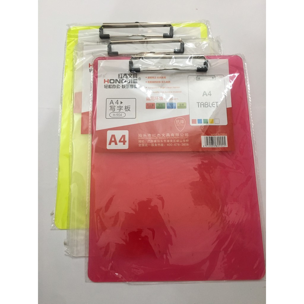 Bìa trình ký nhựa đơn A4 Hongjie H-904