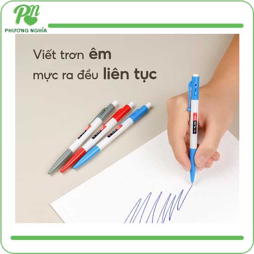 Bút bi Thiên Long TL-08 xanh/đỏ/đen