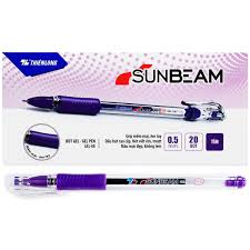 Bút gel TL Sunbeam xanh, đen, đỏ, tím