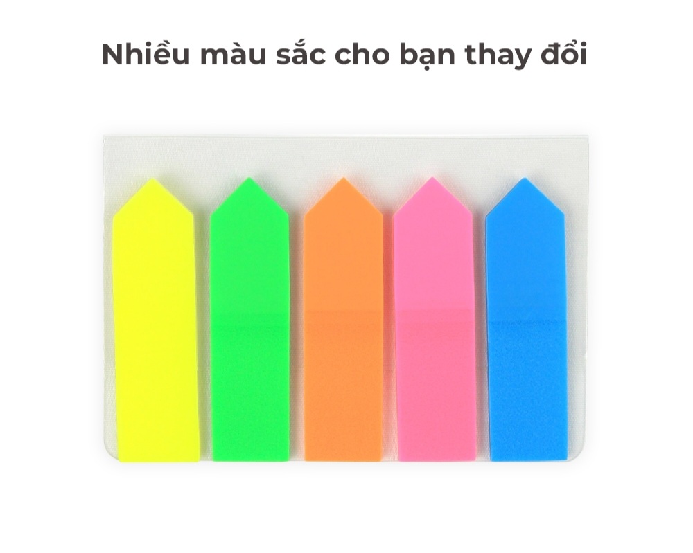 Giấy note phân trang 5 màu Hồng Hà-6666