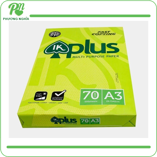 Giấy in A3 IK Plus 70gsm