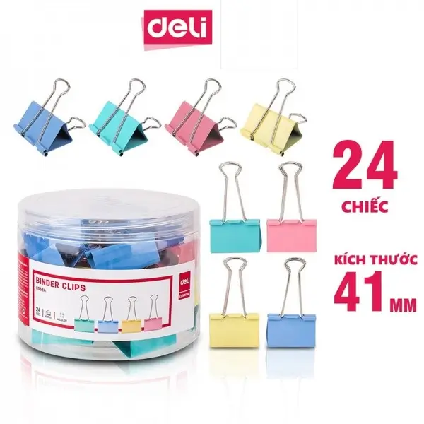 Kẹp bướm Deli đa kích thước