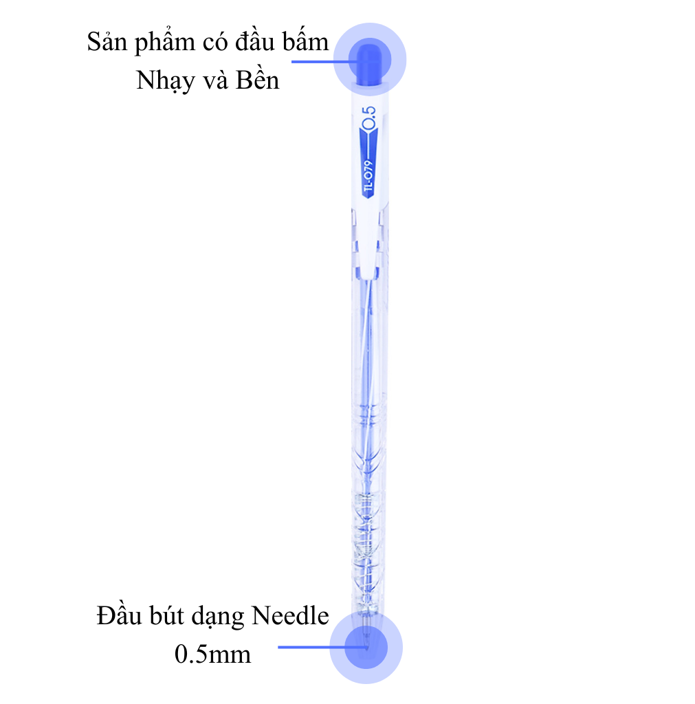 Bút bi Thiên Long TL-079 xanh
