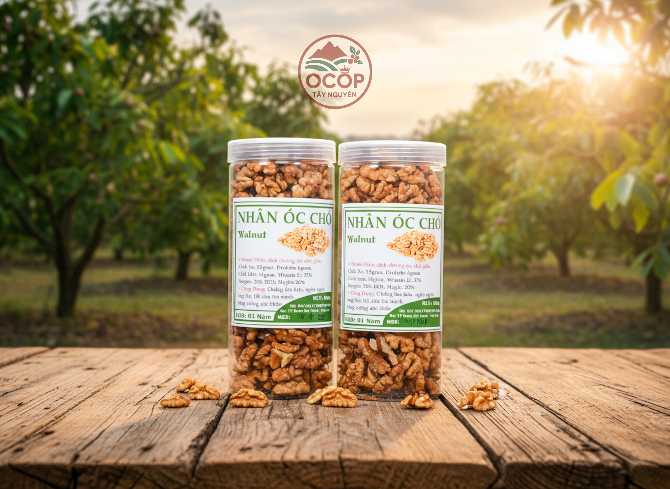 Hạt Óc Chó Vàng - Đỏ