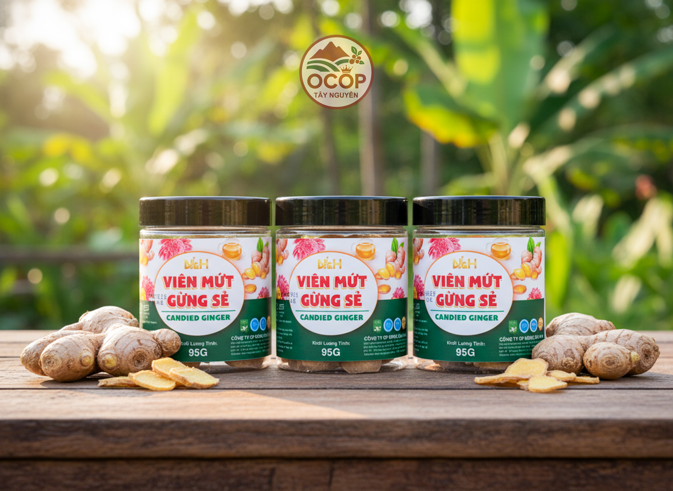 Viên Mứt Gừng Sẻ